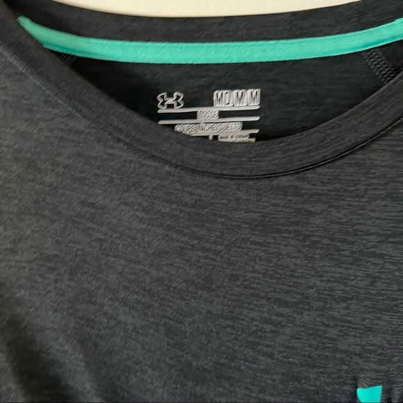 Under Armour Gray Men’s M HeatGear Loose Fit Short Sleeve Tee - Picture 2 of 4